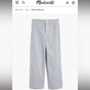 madewell cropped Wide-Leg Pants
